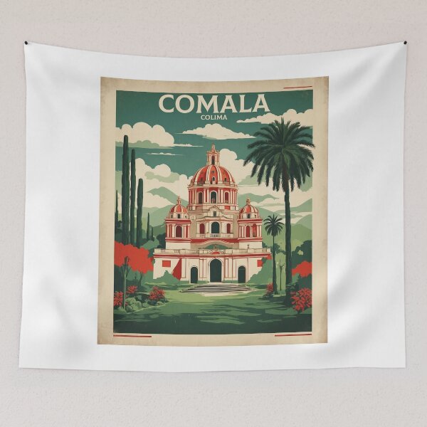 Artikelvorschau, Comala Colima Magic Town Mexiko Vintage Reisetourismus Poster entworfen und verkauft von TravelersGems.
