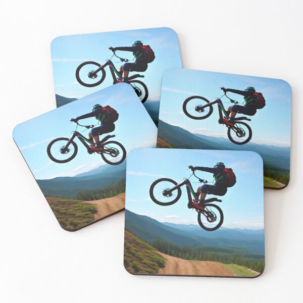 Item preview, Summit Soar - Mountain Biker Conquering Giant Step-Up designed and sold by GrizzlyCollective.