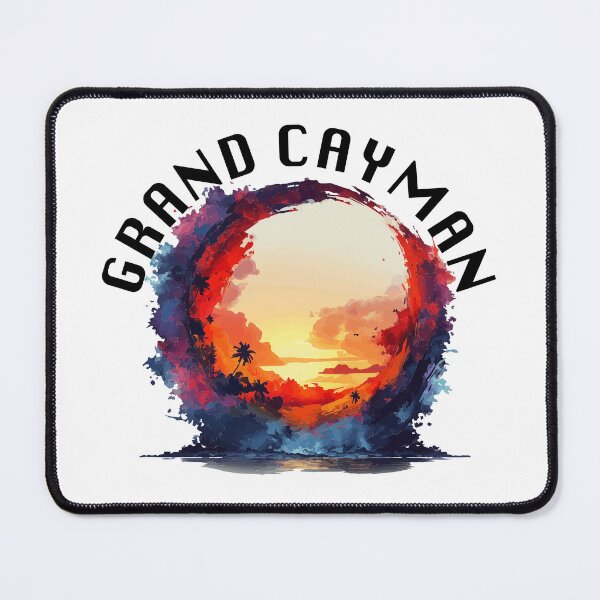 Item preview, Grand Cayman Sunset (with Black Lettering) designed and sold by VelvetRoom.