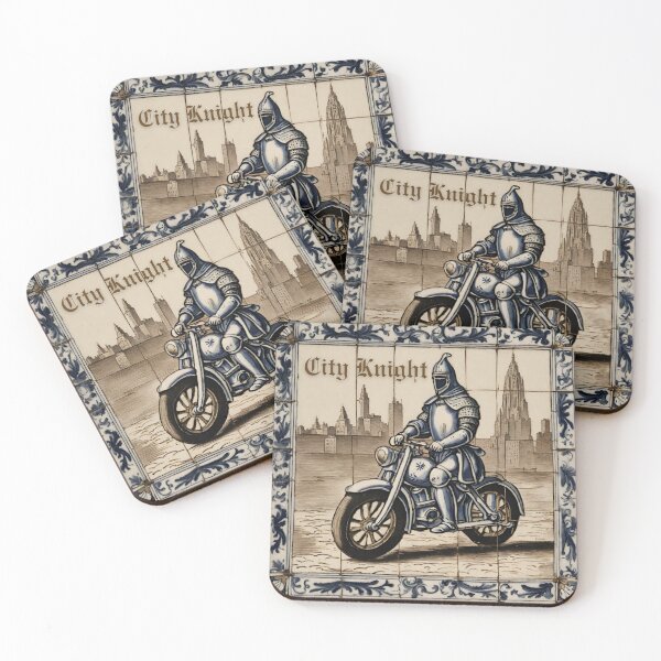 Item preview, City Knight - Rider Tile designed and sold by thecrunchyflea.