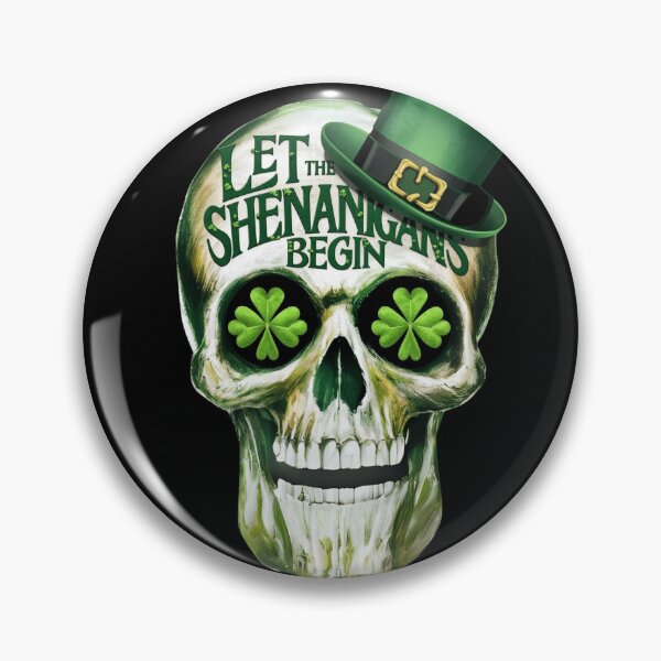 Artikelvorschau, Lassen Sie die Shenanigans den St. Patrick's Day-Schädel beginnen entworfen und verkauft von najega911.