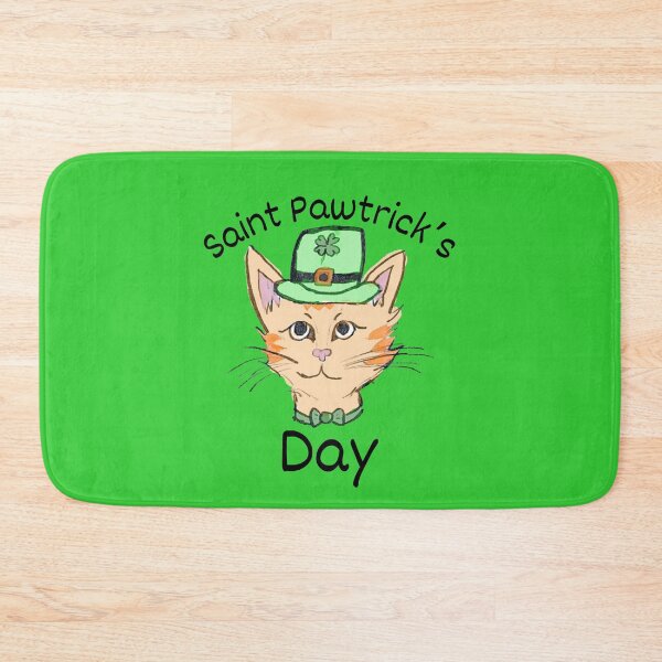 Item preview, Happy Saint Pawtrick's Day Saint Patrick's Cat Gifts designed and sold by Laugh-Lines.