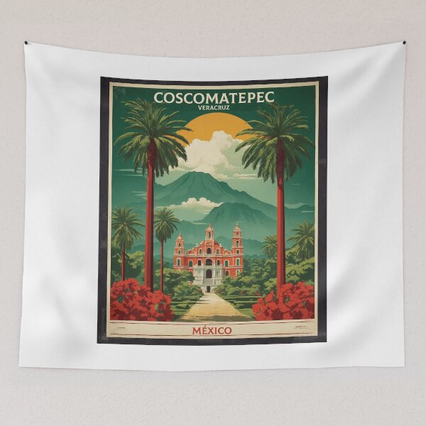 Item preview, Coscomatepec Veracruz Magic Town Mexico Vintage Travel Tourism Poster  designed and sold by TravelersGems.