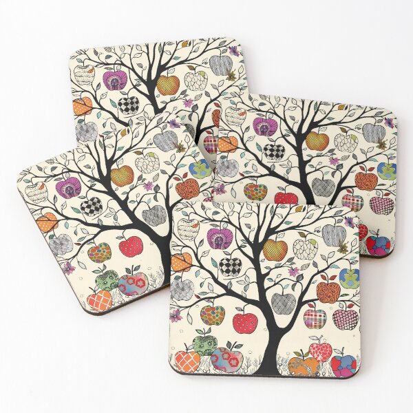 Item preview, Colorful Patchwork Apple Tree: Unique and Artistic Design for Nature and Fruit Lovers - Perfect for Wall Art and Personal Accessories designed and sold by David Balzen.