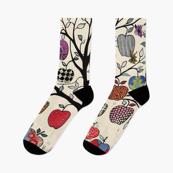 Item preview, Colorful Patchwork Apple Tree: Unique and Artistic Design for Nature and Fruit Lovers - Perfect for Wall Art and Personal Accessories designed and sold by David Balzen.