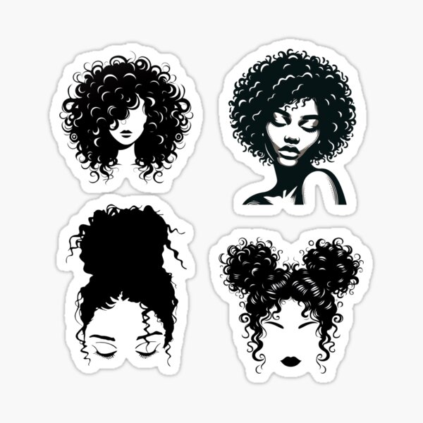 Item preview, Curly hair woman Collection designed and sold by DeepJo.