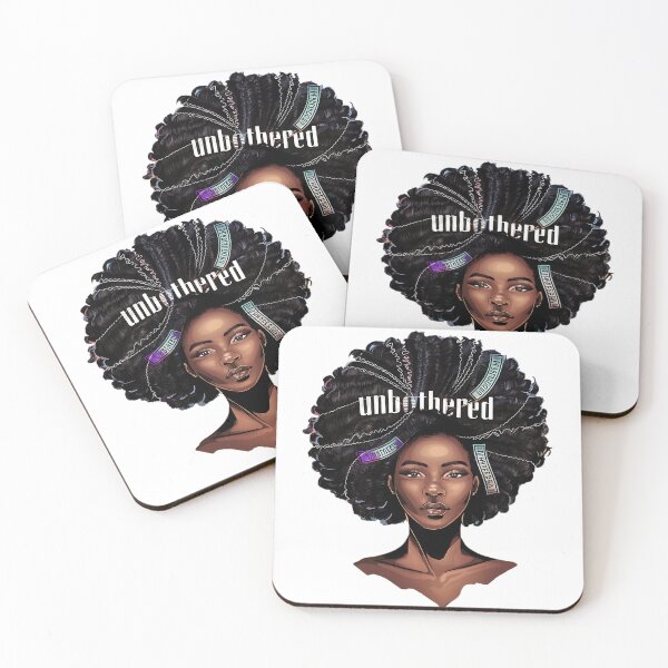 Item preview, Unbothered Black Pride Unapologetic Afro African American Women  designed and sold by najega911.