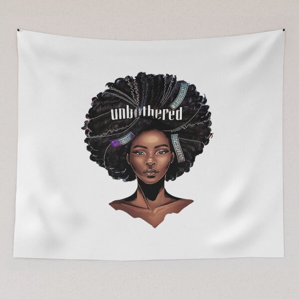 Item preview, Unbothered Black Pride Unapologetic Afro African American Women  designed and sold by najega911.