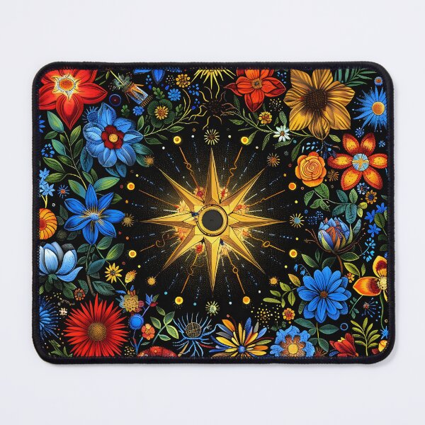 Item preview, Colorful botanical cosmos print designed and sold by dcrc.