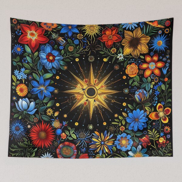 Item preview, Colorful botanical cosmos print designed and sold by dcrc.