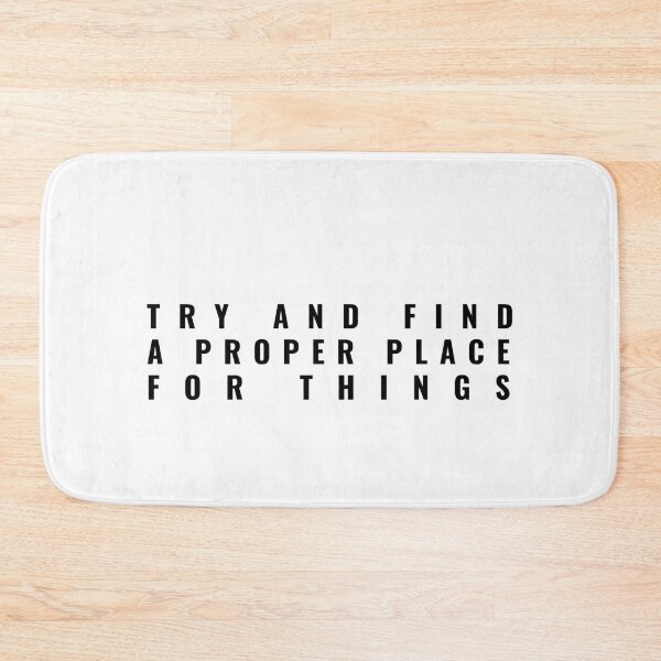 Item preview, Try And Find A Proper Place For Things Nihilists Decalogue  designed and sold by Alicja Wieczorek.