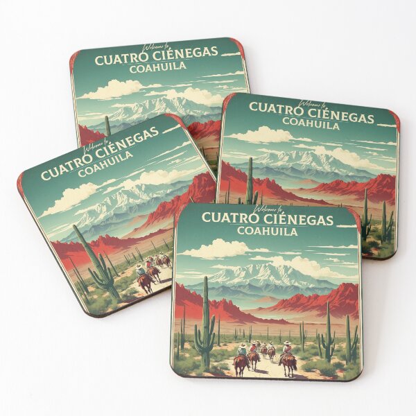 Item preview, Cuatro Cienegas Coahuila Magic Town Mexico Vintage Travel Tourism Poster  designed and sold by TravelersGems.