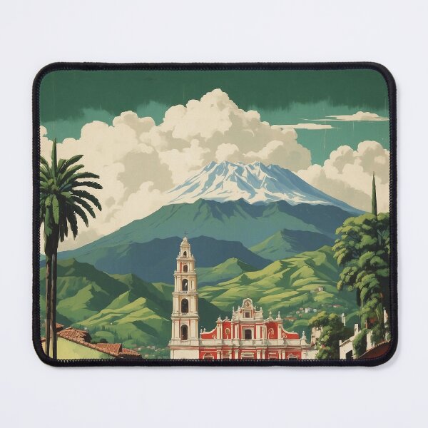 Item preview, Cuetzalan del Progreso Puebla Magic Town Mexico Vintage Travel Tourism Poster  designed and sold by TravelersGems.