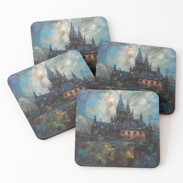 Item preview, old castle by the water,oil designed and sold by elegantpaterns.