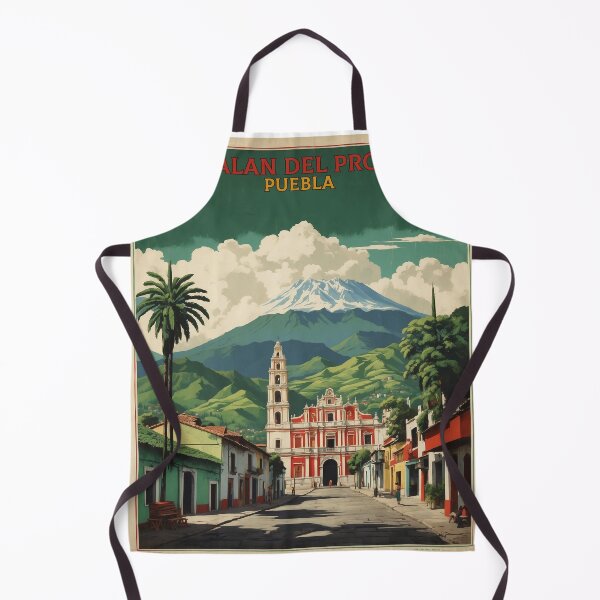 Item preview, Cuetzalan del Progreso Puebla Magic Town Mexico Vintage Travel Tourism Poster designed and sold by TravelersGems.