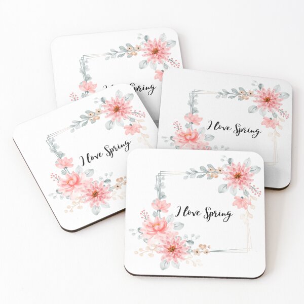 Item preview, Flowers With Inscription I Love Spring  designed and sold by M R Design.