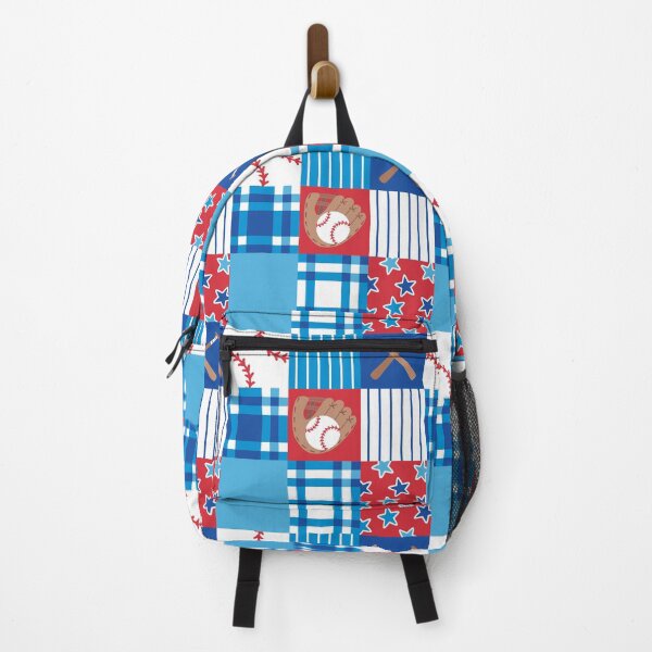 Item preview, Baseball Quilt Squares Blue Kids Sports designed and sold by SamAnnDesigns.