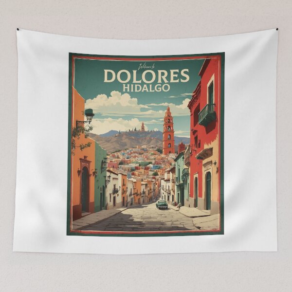 Item preview, Dolores Hidalgo Guanajuato Magic Town Mexico Vintage Travel Tourism Poster  designed and sold by TravelersGems.