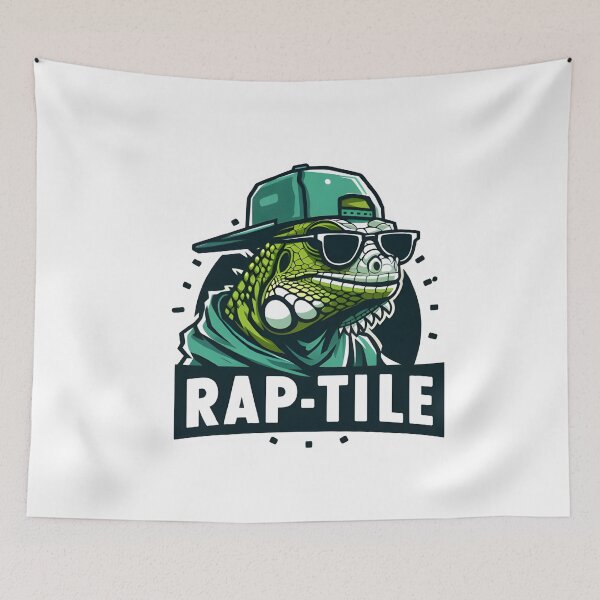 Item preview, Rap-tile with hat and glasses  designed and sold by IlikeStyle.