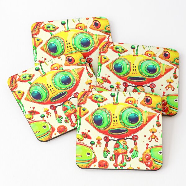 Item preview, Colorful Alien Animation designed and sold by Health And Fitness Posts e-Store.
