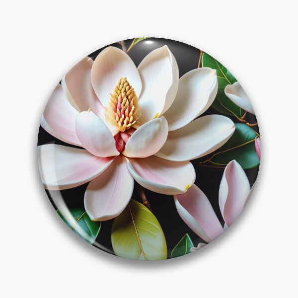 Item preview, Pink Magnolia Flower Pattern designed and sold by TheArtOfPat.