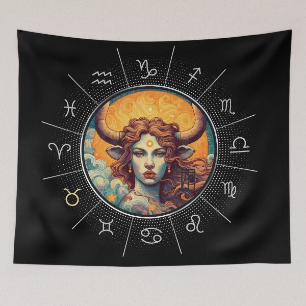 Artikelvorschau, ZODIAC Stier - Astrologischer STIER - TAURUS - ZODIAC-Zeichen - Van-Gogh-Stil - 11 entworfen und verkauft von ArtProjectShop.