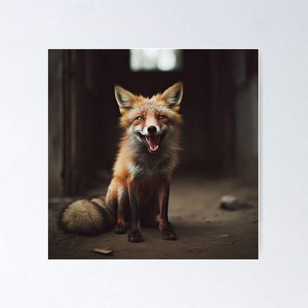 Item preview, Fox in abandoned house designed and sold by snowyowls.