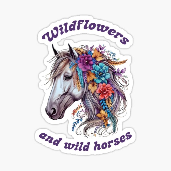 Item preview, Wildflowers and Wild Horses designed and sold by doodle189.
