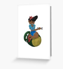 Bombshell - Sticker Greeting Card