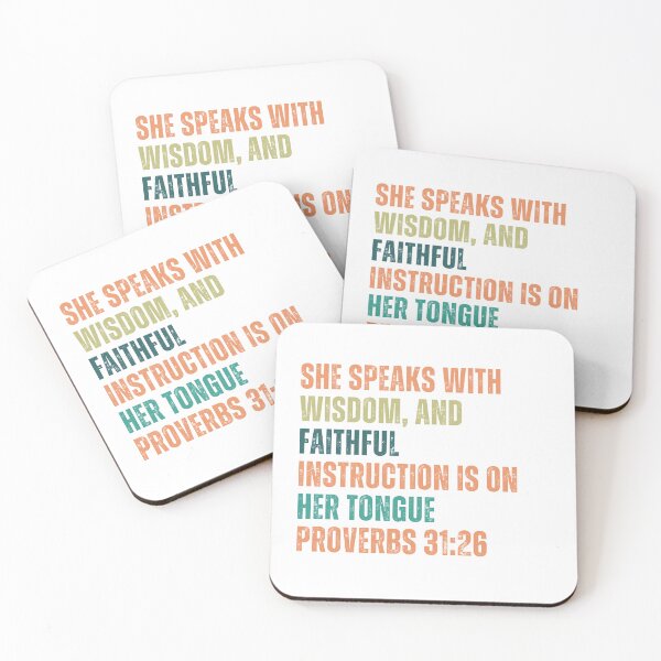 Item preview, Wisdom in Words - Proverbs 31:26 designed and sold by ebocraft.