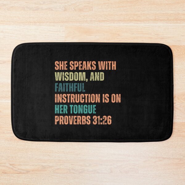 Item preview, Wisdom in Words - Proverbs 31:26 designed and sold by ebocraft.