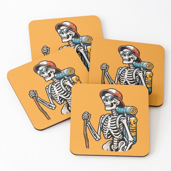 Item preview, Skeleton Adventurer Ready for Travel - Hiking Humor designed and sold by greenwhite25.