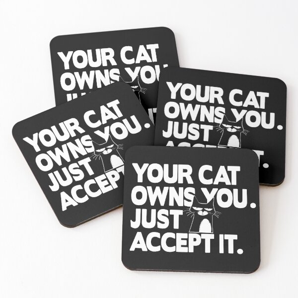 Item preview, funny cat lovers quotes | Furry overlords | black cat obsession | human servant designed and sold by themichetti.