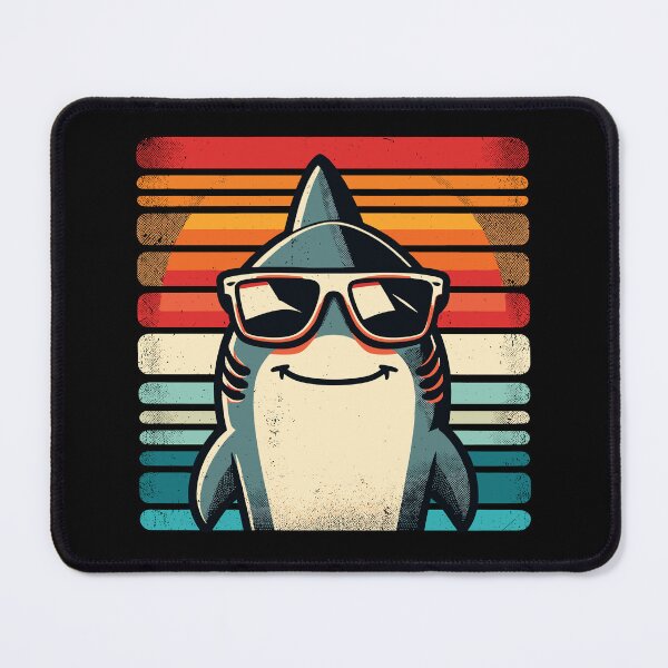 Item preview, Cool Retro Shark in Sunglasses 70s 80s 90s Funny Shark designed and sold by KsuAnn.