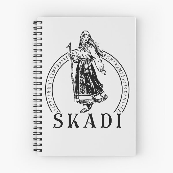 Item preview, Skadi Viking Goddess of Norse Mythology with runes designed and sold by Lady-Frost.
