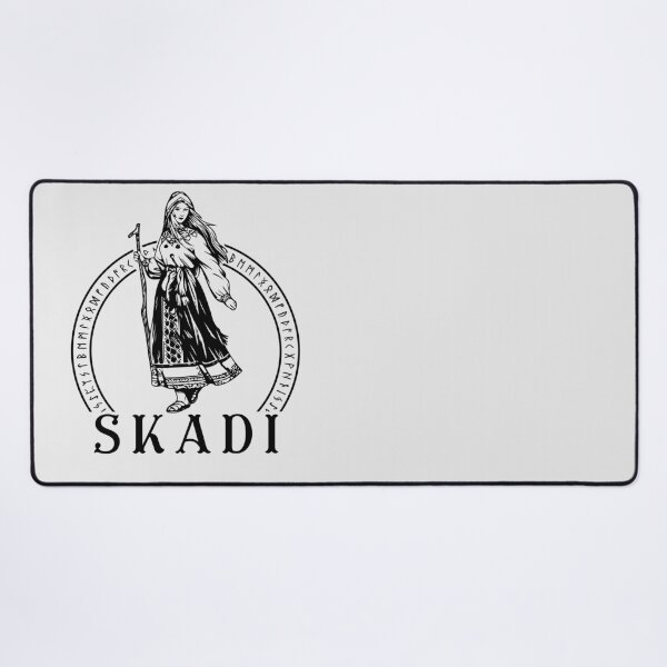 Item preview, Skadi Viking Goddess of Norse Mythology with runes designed and sold by Lady-Frost.