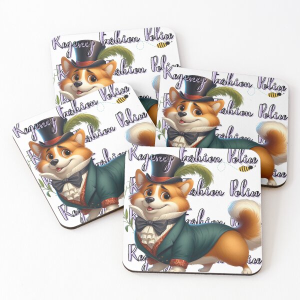 Item preview, Regency Fashion Police Corgie designed and sold by Furbabies Art.