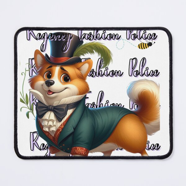 Item preview, Regency Fashion Police Corgie designed and sold by Furbabies Art.