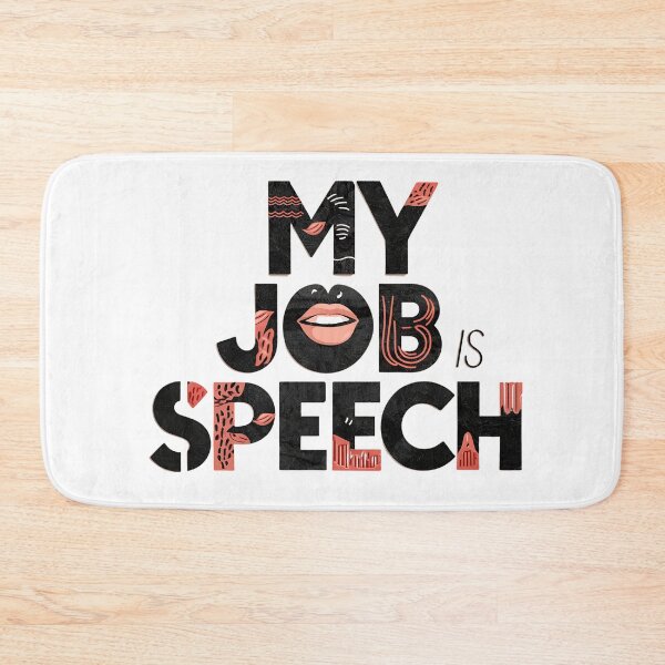 Item preview, My Job Is Speech - Speech Therapy Coach Language Pathologist Art designed and sold by najega911.