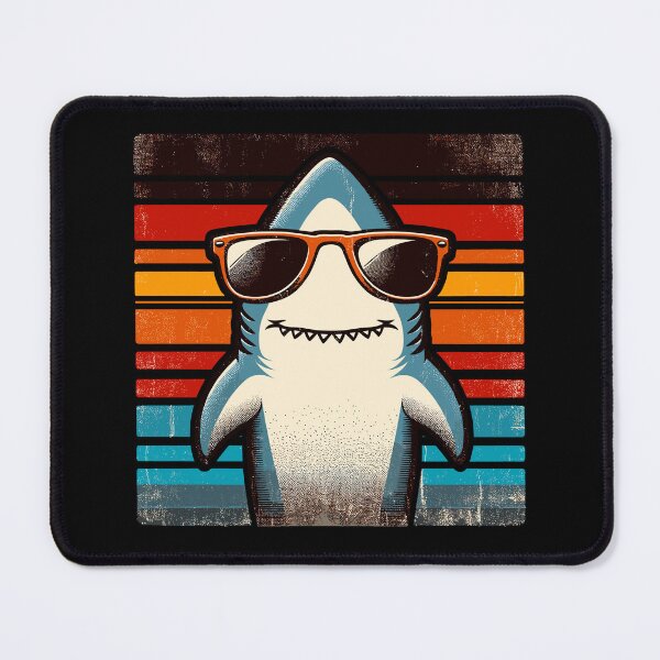 Item preview, Cool Retro Shark in Sunglasses 70s 80s 90s Funny Shark designed and sold by KsuAnn.
