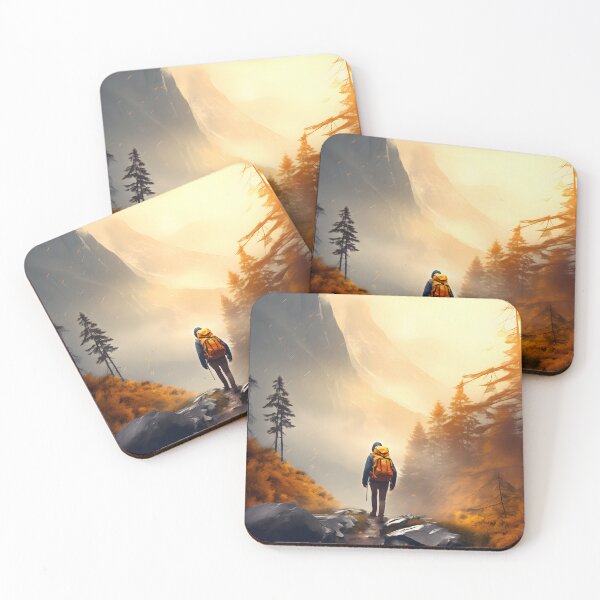 Item preview, Autumn Hiking Adventure: Solitude in the Misty Forest designed and sold by Shirtastically.