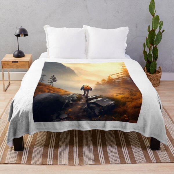 Item preview, Autumn Hiking Adventure: Solitude in the Misty Forest designed and sold by Shirtastically.
