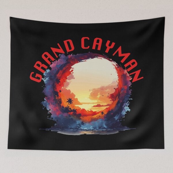 Item preview, Grand Cayman Sunset (with Red Lettering designed and sold by VelvetRoom.