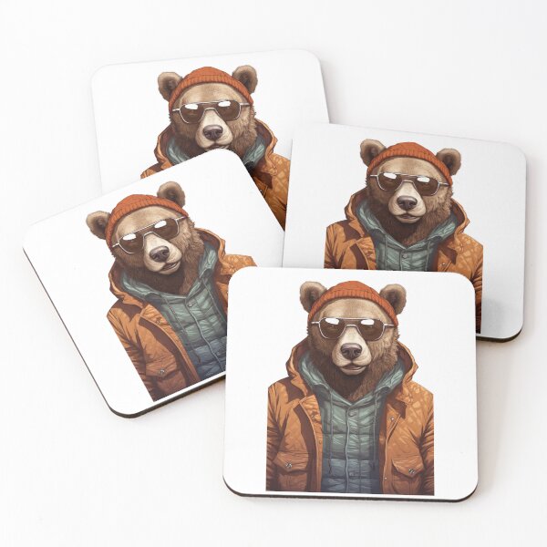 Item preview, Bear with Beanie Cool guy designed and sold by Toms Tee.