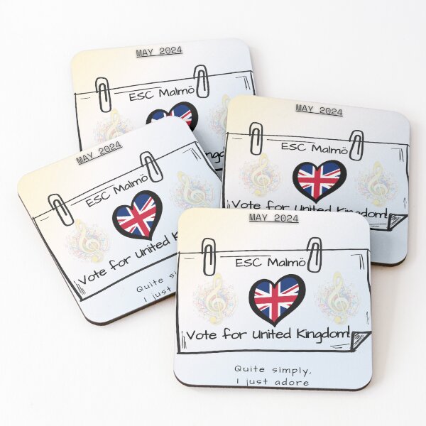 Item preview, EUROVISION SONG CONTEST 2024, VOTE FOR UNITED KINGDOM designed and sold by CreativeBizarre.