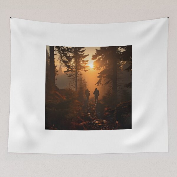 Item preview, A serene autumn hike in the mountains. designed and sold by Shirtastically.