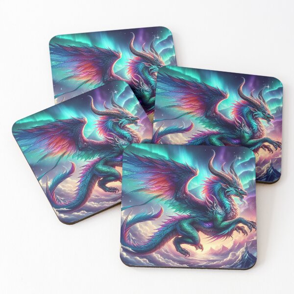 Item preview, Majestic Aurora Dragon Soaring at Dusk designed and sold by Vitalka-uk.