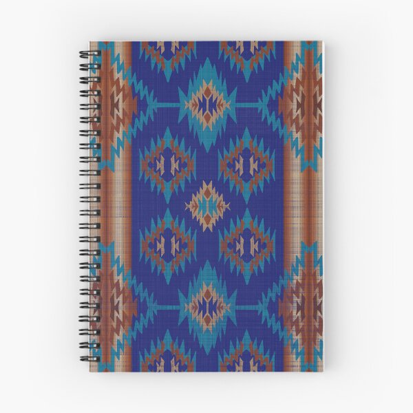 Item preview, Sarape print Blue and Brown designed and sold by Marcia and Ron Stacy Studios.