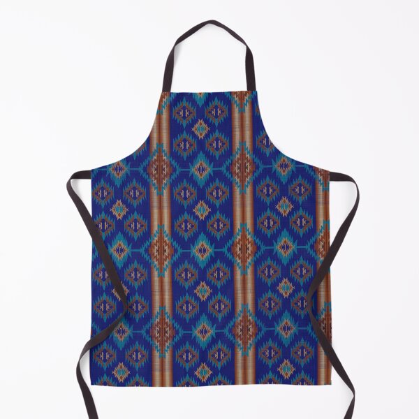 Item preview, Sarape print Blue and Brown designed and sold by Marcia and Ron Stacy Studios.