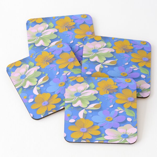 Item preview, 60s flowers  designed and sold by Flowersonstuff.